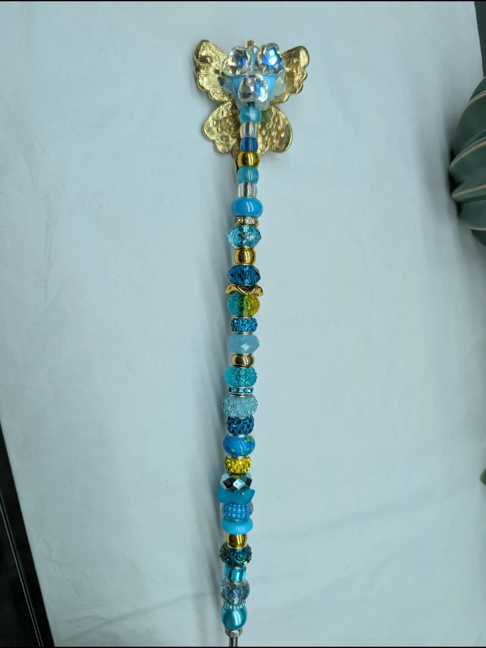 Hand Made Fairy Wand/Plant/Garden Stake W/Sparkly Fairy-Ballerina Topper